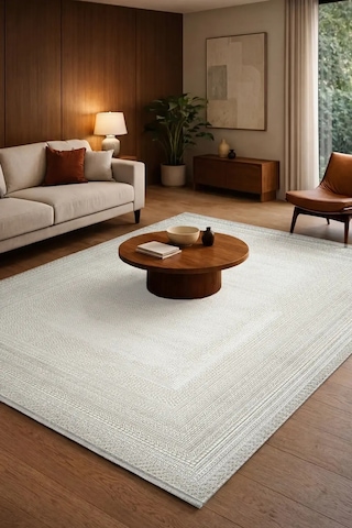 Hoom Rugs Doku 2105 Bej Modern Salon Halısı
