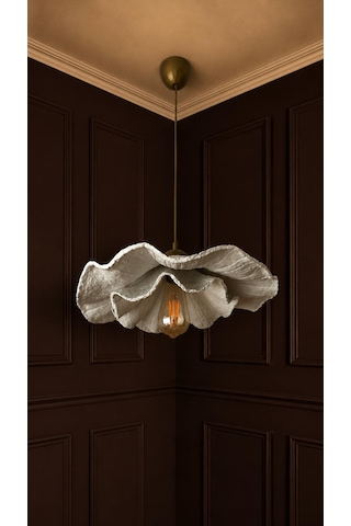 Lioraa Lighting Flora Mono 45 Cm Sarkıt Avize Kırık Beyaz