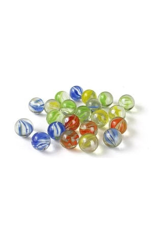 Dofolink 14mm Renkli Cam Boncuklar - 20 Adet - Oyun, Akvaryum Dekorasyonu Ve El İşleri İçin Uygun