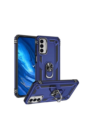 Samsung Uyumlu Galaxy M23 Kılıf Zore Vega Kapak Mavi