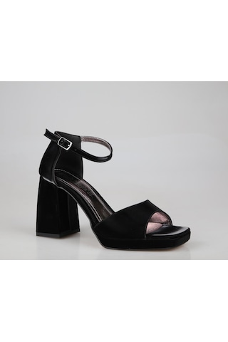 Miss Park Moda K86 Siyah Kadın Topuklu Ayakkabı Siyah