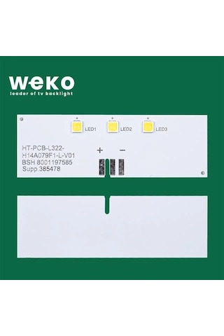 Buzdolabı İç Aydınlatma Ledi Ld79 Ht-pcb-l322-h14a079b-l-v01 3 Çipli Beyaz