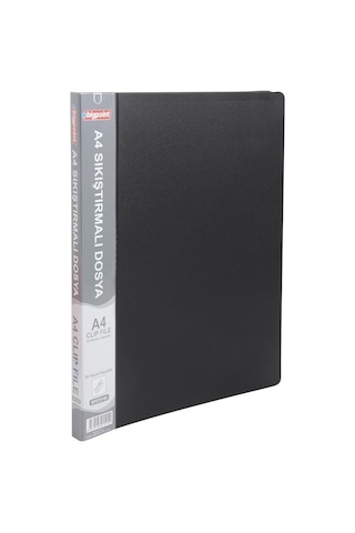 Bigpoint Sıkıştırmalı Dosya A4 Mat Siyah X 3 Adet Diğer