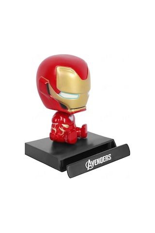 Süper Mario Kardeşler Mario Anime Sallanan Kafalı Figür Biblo Telefon Tutucu Dekoratif Masa Süsü Iron Man