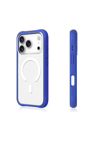Apple Uyumlu iPhone 17 Pro Max Kılıf M-safe Şarj Özellikli Airbagli Youngkit Dynamic 2 Serisi Kapak Mavi Mavi