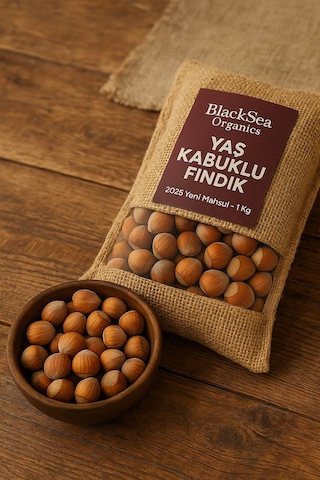 Blacksea Organics 2025 Yeni Mahsul Kabuklu Fındık 1 KG