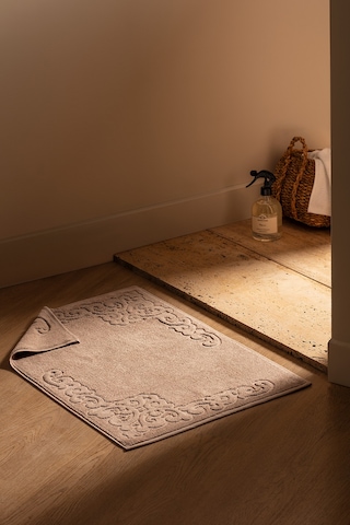 Orlena %100 Pamuk Ayak Havlusu - Vizon - 50x70 Cm Toprak