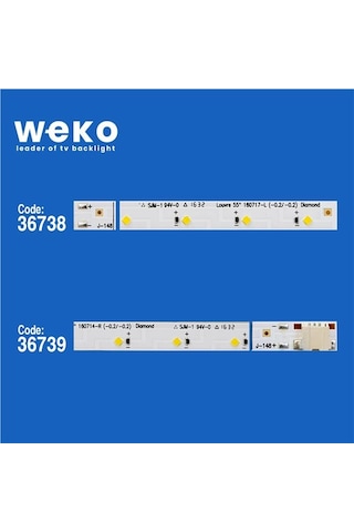 Samsung Uyumlu Ue55k5100 55'' İnç 2 Adet Tv Led Bar Tvnizin İçindeki Led Barla Aynısı Olduğunu Görmeden Almayınız. Led Bar Ürünlerinde Paket Açıldığında İade Kabul Edilmemektedir.