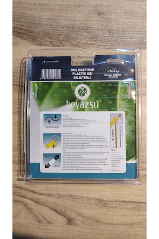 Patlama Yapmayan Silikonlu Duş Hortumu Gri Pvc Kaplamalı Gri