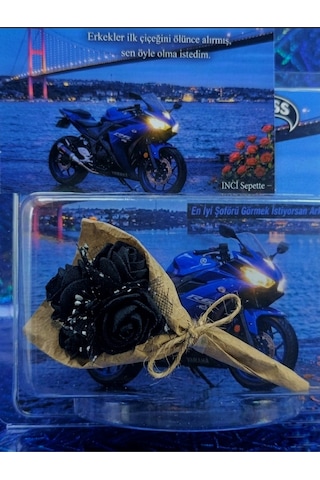 Erkekler İçin Aynalı Buket R25 Motorsiklet