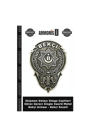 Ekipman Detayı Simge Çeşitleri Görev Gereci Single Sword Metal Bekçi Arması - Bekçi Rozeti Çok Renkli