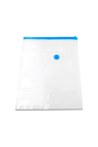 Hangfox 6 Adet 50x70cm Orta Boy Vakumlu Depolama Çantaları - İçki, Kumaş, Battaniye İçin Hafifletici Ve Su Geçirmez Saklama Çantaları Şeffaf