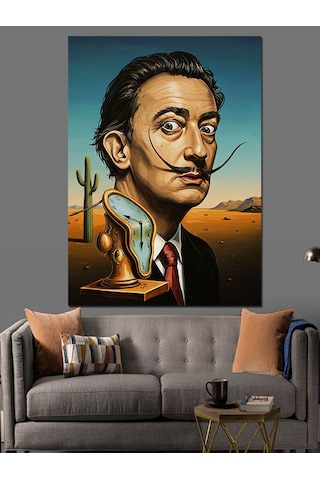 Ahşap Tablo Salvador Dali Ünlü Ressam Çocuk Odası Tabloları