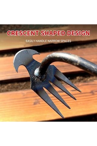 Singree "4 Dişli Dayanıklı Bahçe Çapalama Aleti - Yabani Ot Temizleme Ve Toprak Kabartma İçin Mükemmel Çözüm"