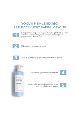 Sinoz Yoğun Nemlendirici ve Onarıcı Bakım Losyonu 400 ML