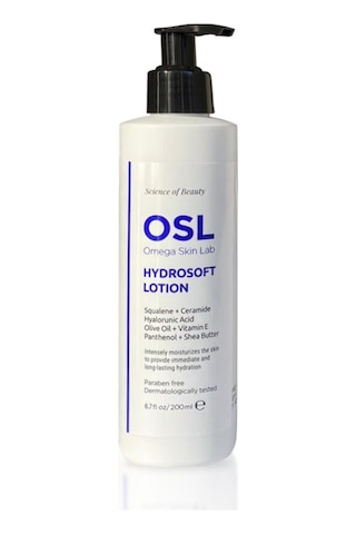 OSL Omega Skin Lab Yüz Ve Vücut İçin Hydrosoft Nemlendirici Krem Lotion 200 ML