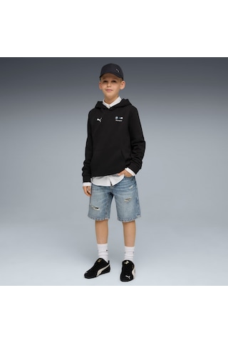 Puma Bmw M Motorsport Essentıals Genç Kapüşonlu Sweatshırt 634981 01 Siyah