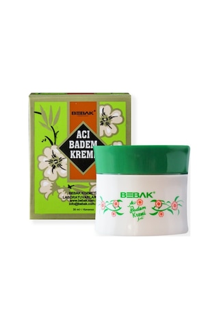 Bebak Acı Badem Kremi Kavanoz 30 ML