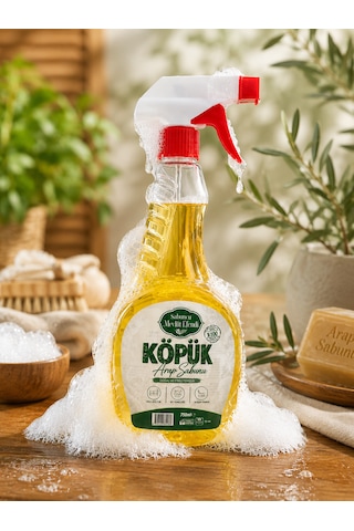 Köpük Arap Sabunu 750 Ml, Leke Çıkarıcı, Yağ Çözücü, Vegan Ve Bitkisel İçerikli, Çok Amaçlı Yüzey Temizlik Sabunu Tekli