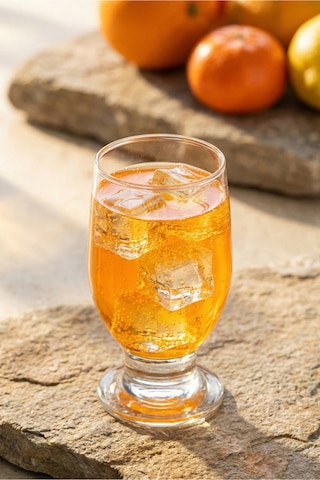Lav Rena Cam Meşrubat Bardağı 6'lı 305 ml Tablalı (Tatlı Servisi , Dondurmalık , Su Bardağı )
