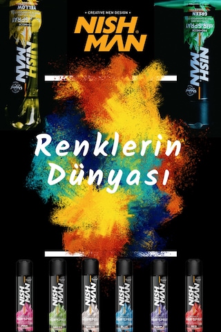 Nish Man Renkli Saç Spreyi 150 ML