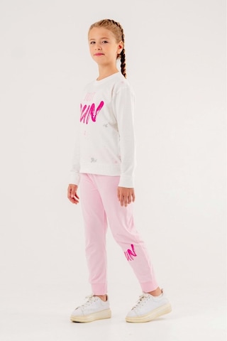 Run Baskılı 2 Ip Mevsimlik Kız-erkek Takım - Coppa -ekru-pembe - 3 Yaş Çok Renkli