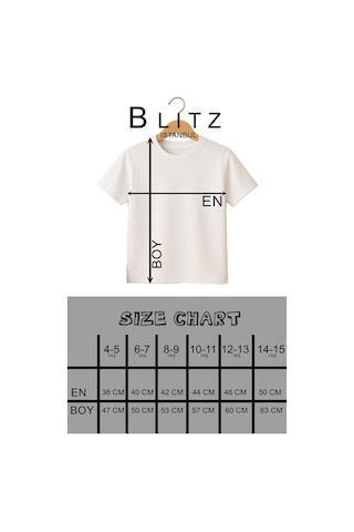 Blıtz Istanbul Unisex Çocuk Tişört Redball Baskılı %100 Pamuk 4-11 Yaş SIYAH