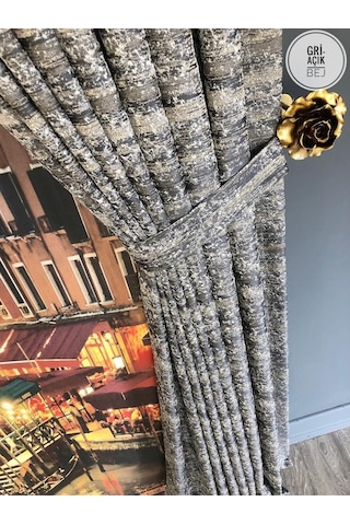 Fon Perde Taç Marka Ultra Dolgun Jakarlı Fonluk