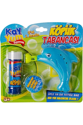 Yunus Figürlü Köpük Tabancası - Baloncuk Tabancası - Köpüklü Silah - Baloncuk Oyunu Renkli