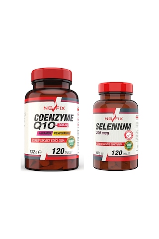 Nevfix Coenzyme 200 MG 120 Tablet Selenyum 200 Mcg 120 Tablet