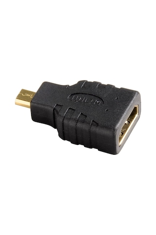 Adaptör Hdmi A Soket - D Micro Fiş Altın Uç Siyah