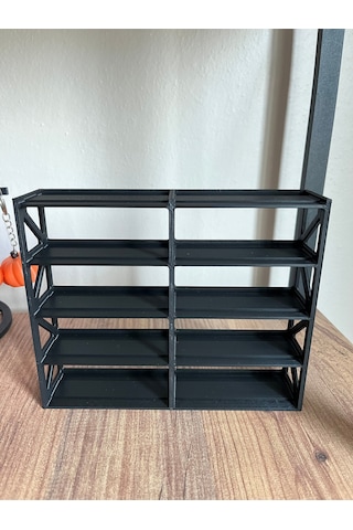 Hot Wheels Uyumlu 10 Araçlık Stand 1/64 Siyah