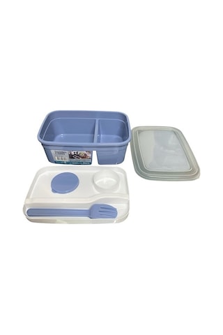 Smart 5 Parça 840 Ml 2 Bölmeli Lunch Box 5218 Çok Renkli
