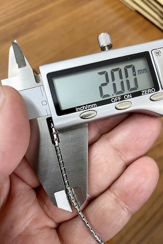 316L Paslanmaz Çelik Erkek Kolye 2Mm Eck20