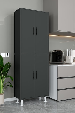 Ae-2086 Bala Antrasit Çok Amaçlı Mutfak Dolabı&banyo Dolabı