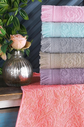 Fringe El ve Yüz Mutfak Havlusu Seti 6'lı 30 x 50 Çok Renkli