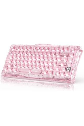 Gravastar Mercury K1 Lite Rgb Işıklı Kablosuz Mekanik Gaming Klavye, İngilizce Q, Crystal Rose