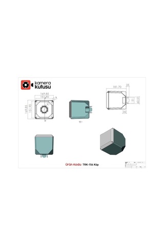 Kamera Kutusu Trk-154 Çok Amaçlı Montaj Kutusu Direkler İçin 25263766