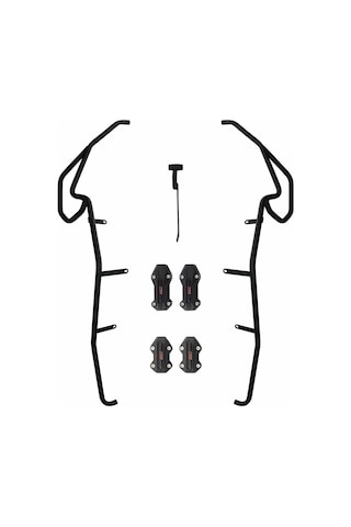 GP Kompozit Honda ADV 350 2023-2025 Uyumlu Motor Koruma Demiri Siyah