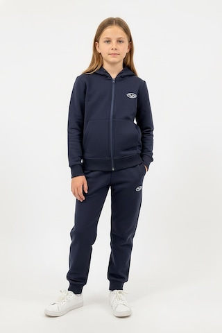 New Kids Fermuarlı Kapüşonlu Cepli Unisex Çocuk Eşofman Takımı-90925 Lacivert