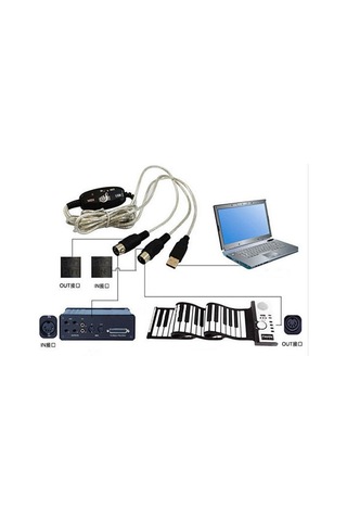 Usb-Midi Kablo Usb Midi Bağlantı Kablosu