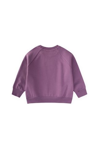 Cigit Ağaç Baskılı Sweatshirt 1-7 Yaş Mor