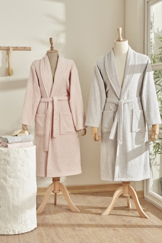 Karaca Home Alven %100 Pamuk 4 Parça Aile Banyo Seti Pudra - Gri