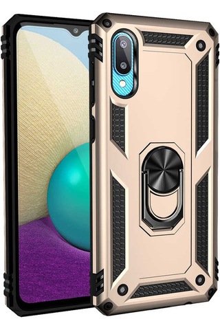 Zore Galaxy Uyumlu A02 Kılıf Vega Kapak - Gold Gold