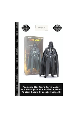 Premium Star Wars Darth Vader Aksiyon Figürü 31 Cm Özel Kutulu Fantezi Çocuk Oyuncağı Hediyelik