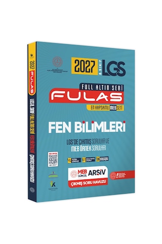 2027 8.sınıf Full Lgs Altın Seri Fulas Meb Çıkmış Modüler Soru Bankası Seti Çözümlü Sayısal Set