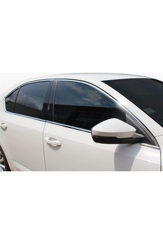 Skoda Octavia A7 Cam Çerçevesi 10 Prç Krom 2013 ve Sonrası