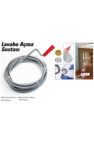 Lavabo Ve Gider Boruları Açacağı - Lavabo Açma Sustası - 8metre 5639 1000'li Set
