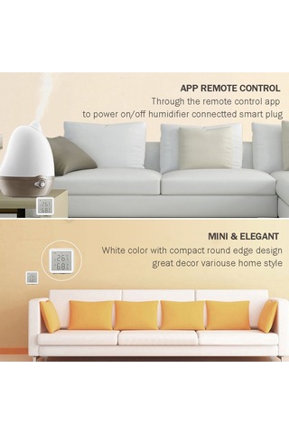 Ximistore9 Akıllı Wıfı Sıcaklık Ve Nem Sensörü, Pilsiz, Uzaktan İzleme İmkanı