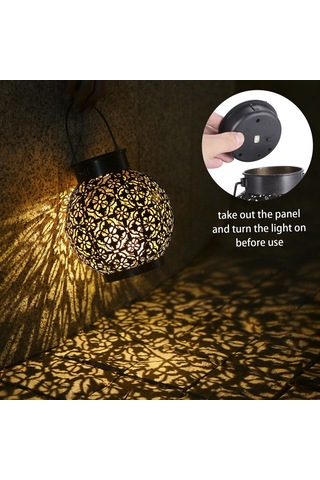 Tomshine Açık Güneş Fener Işık Delikli-out Tasarım 2 Adet